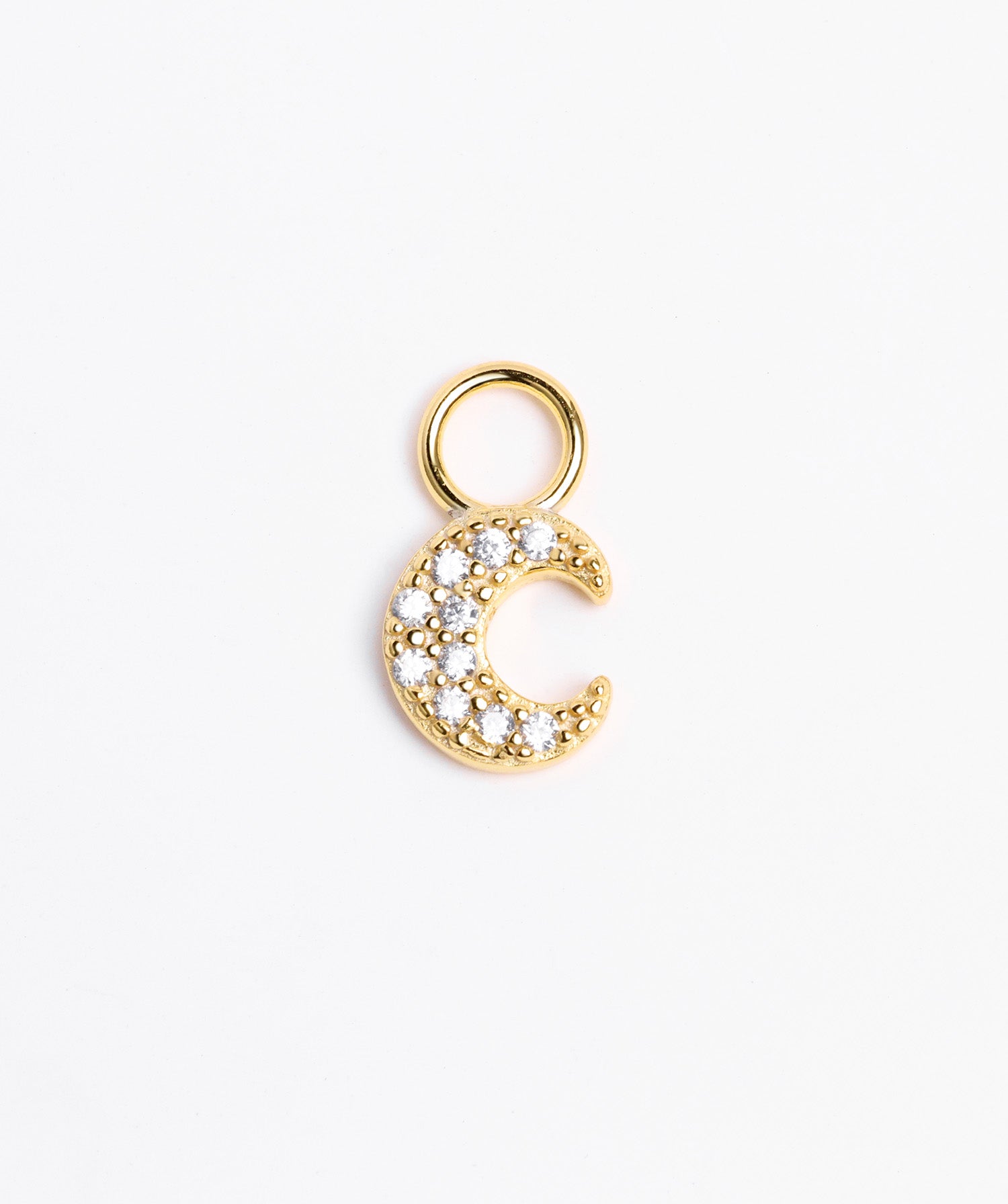Shiny Moon Charm - OumoJewelry