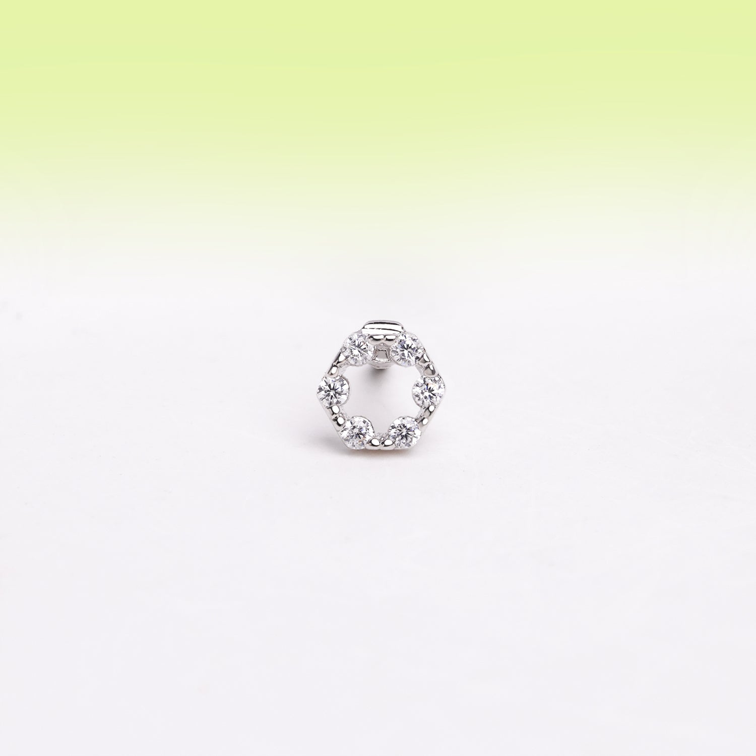 Shiny Donut Stud - Stainless Steel - Upper Lobe, Helix, Flat - Oumo Jewelry