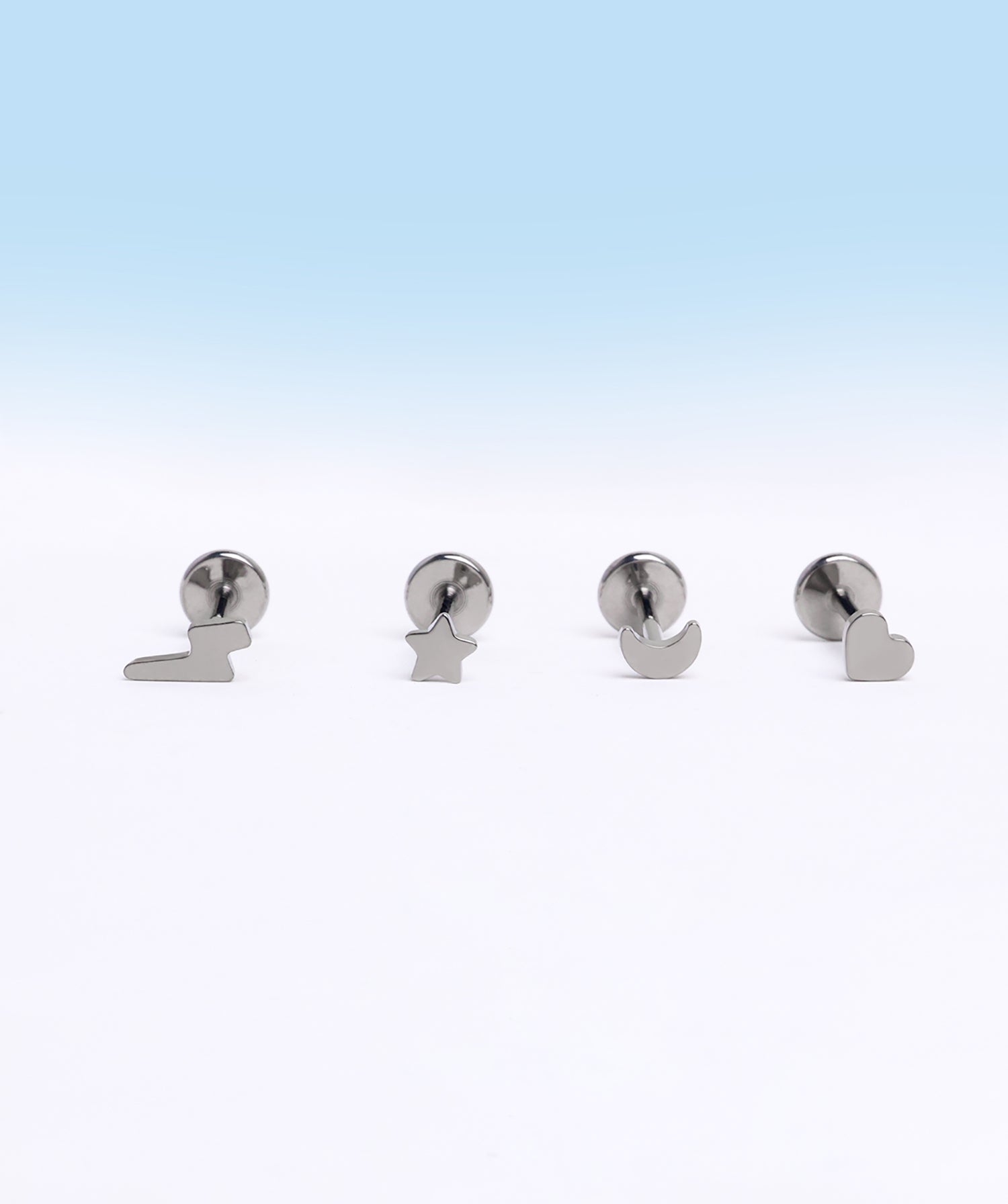 Titanium Galaxy Flatback Stud - OumoJewelry