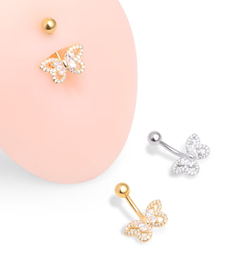 Exquisite Butterfly Belly Ring - OumoJewelry