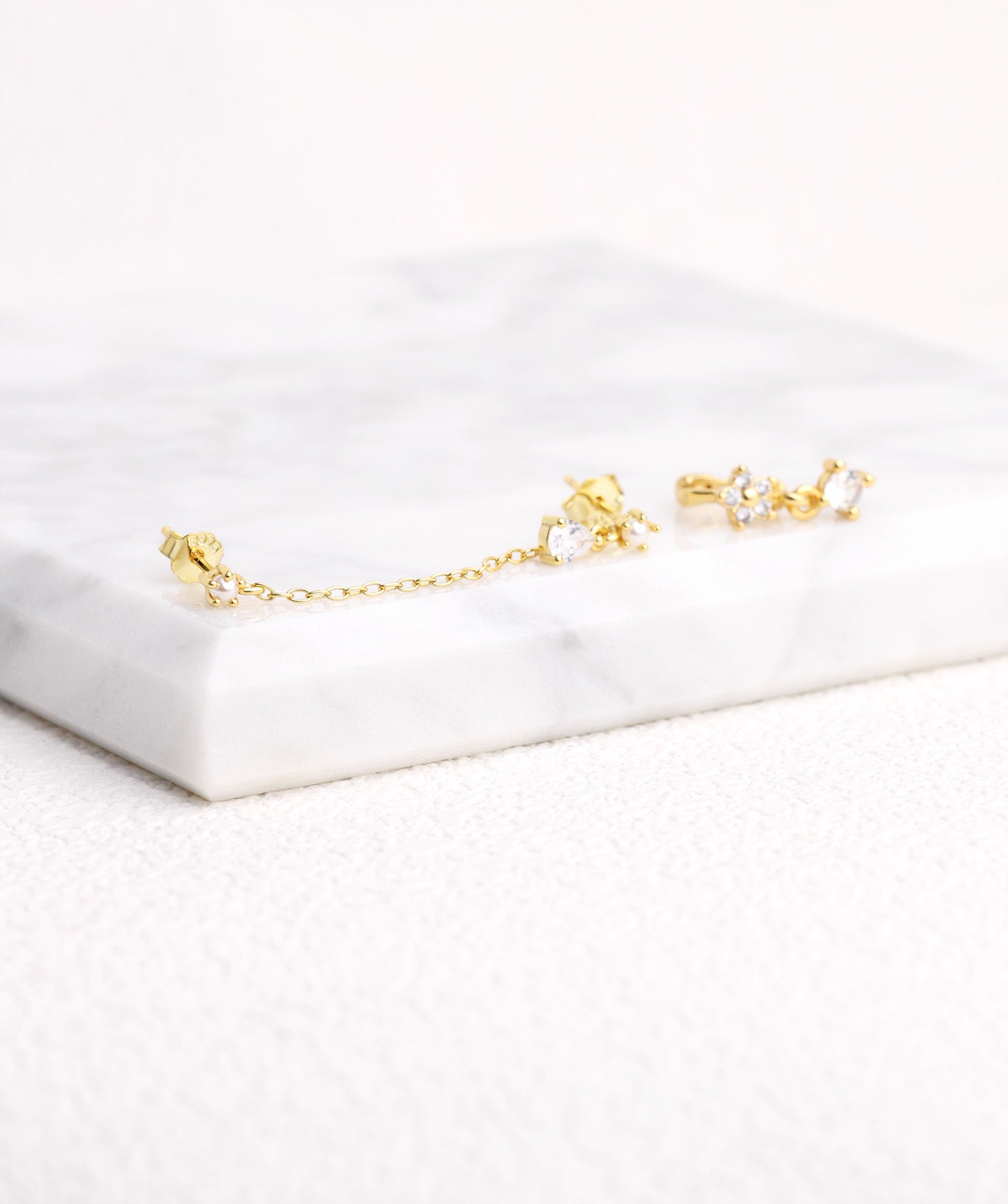 Pearl Water Drop Chain - OumoJewelry
