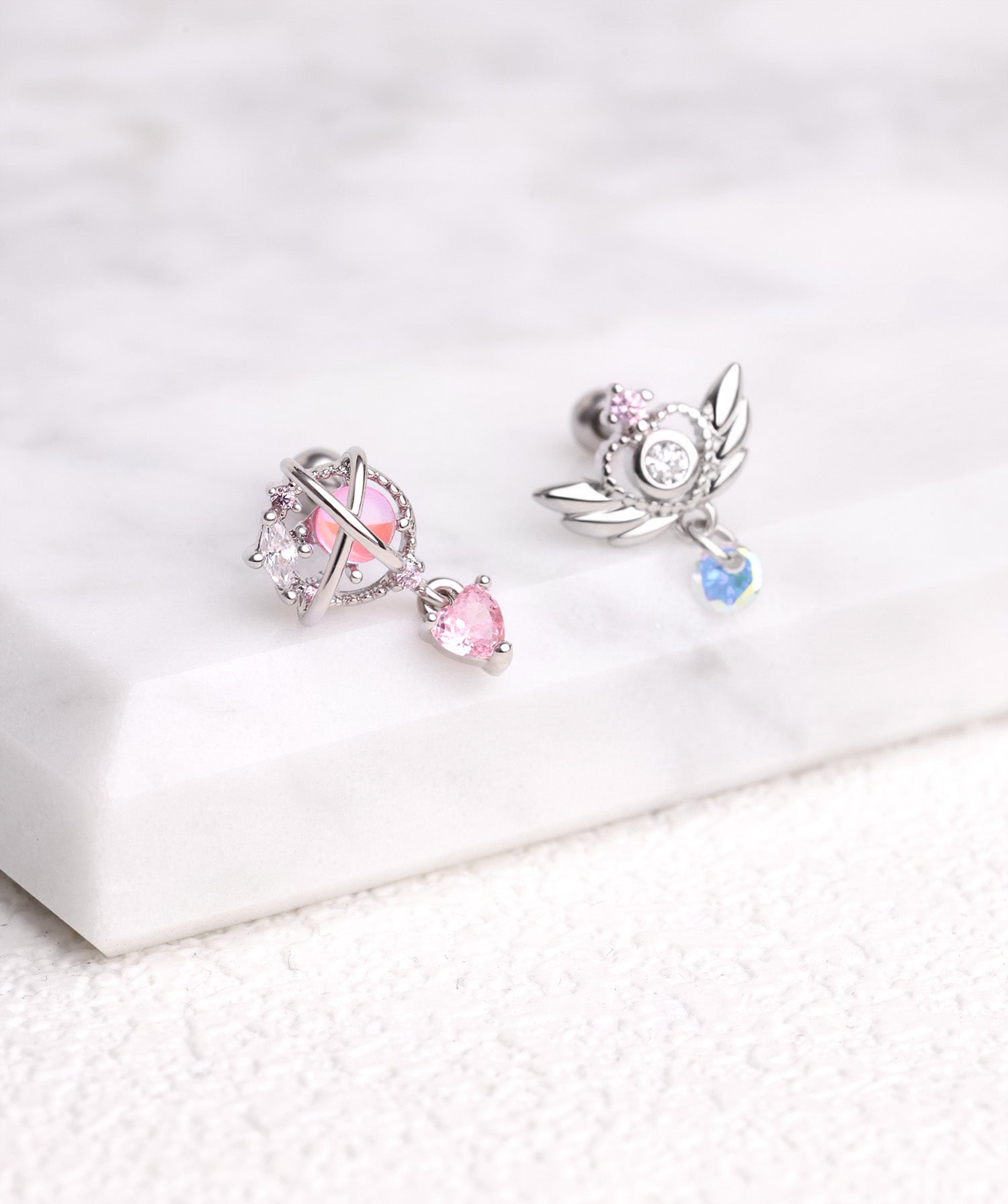 Wings of Love Stud - OumoJewelry