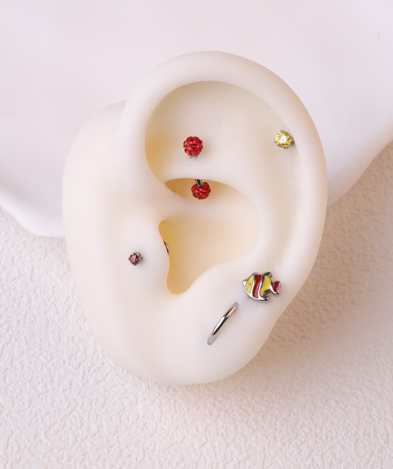 Enamel Fish Flatback Stud - OumoJewelry