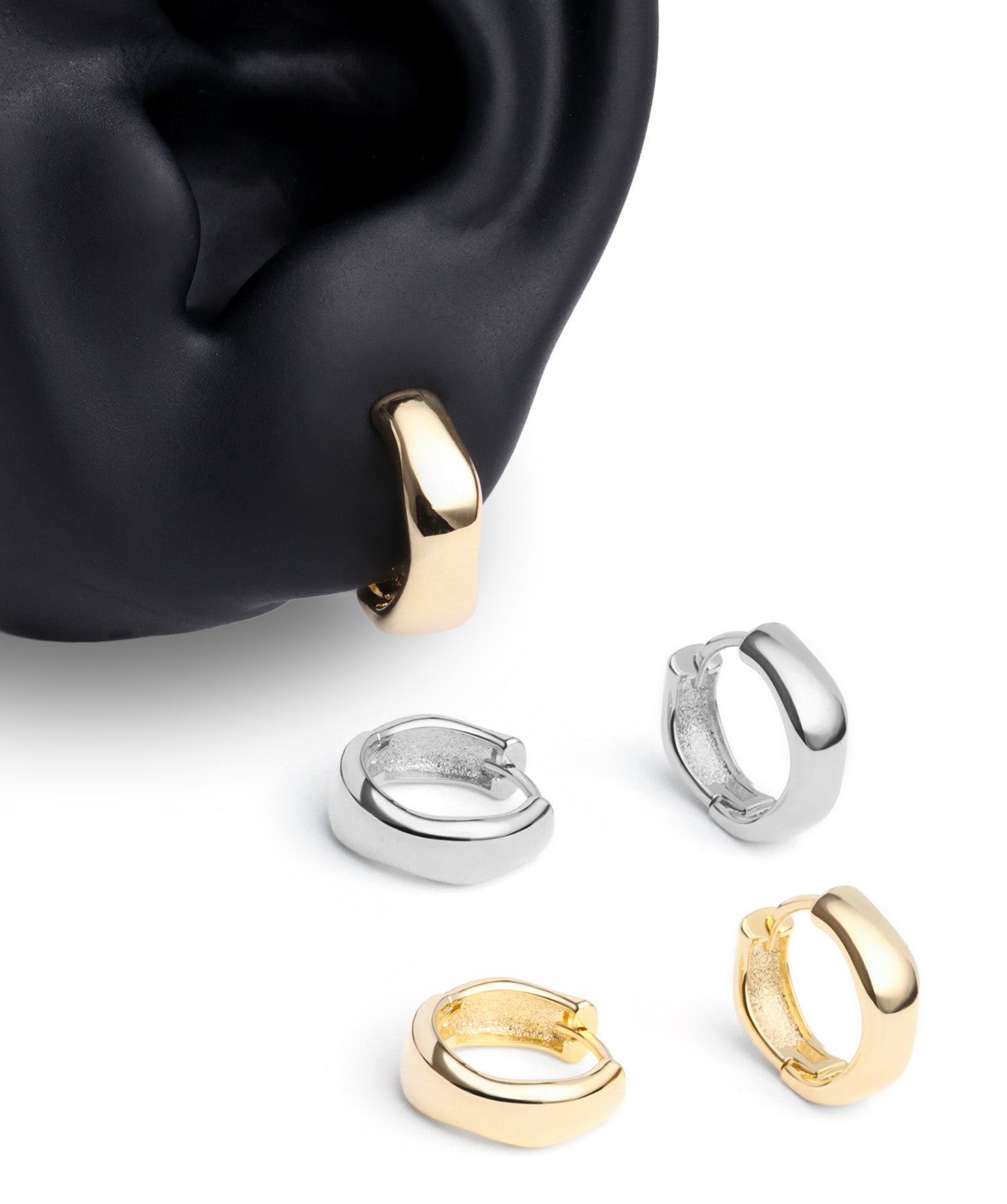 Simple Flow Hoops - OumoJewelry