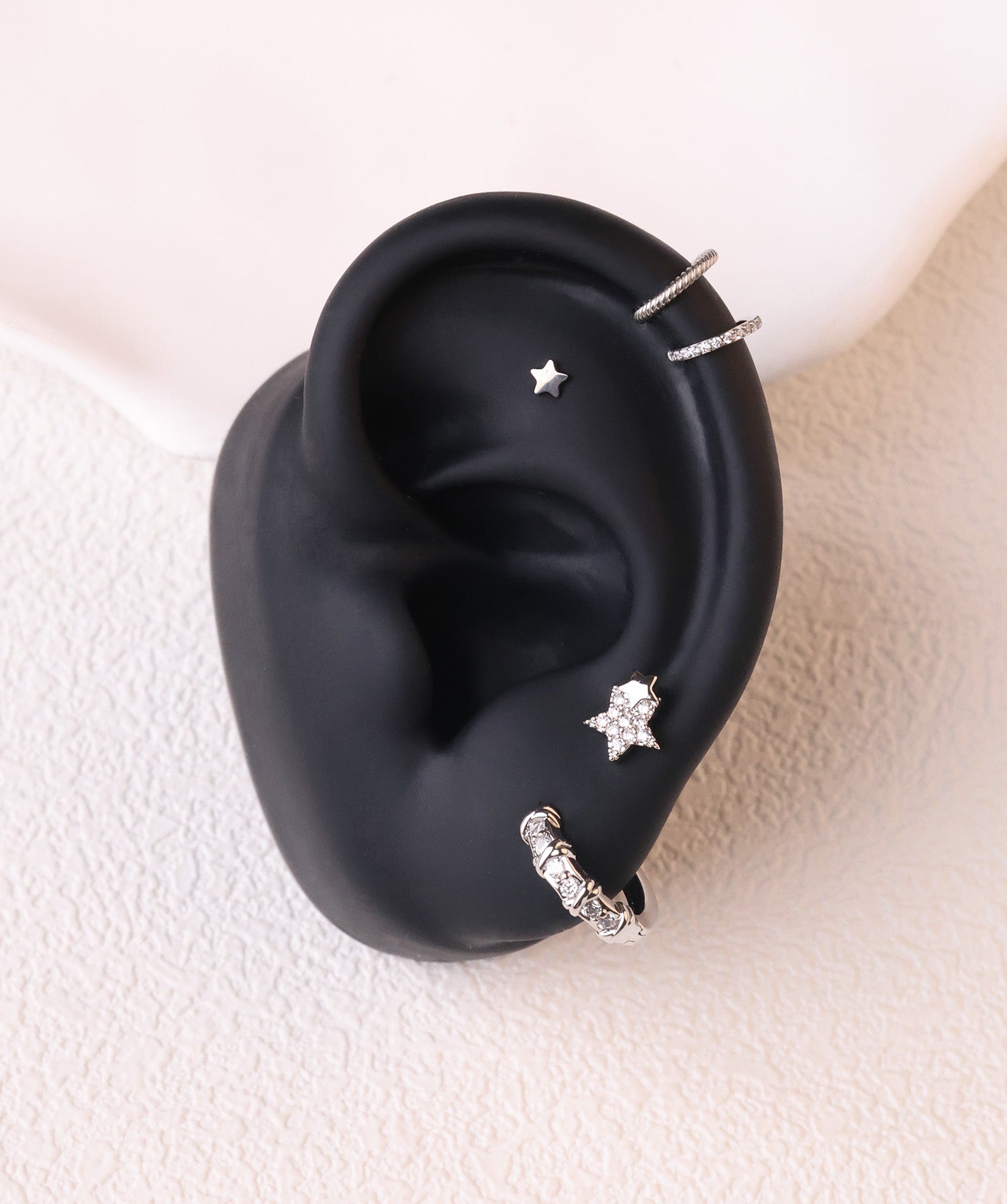 Double Star Stud - OumoJewelry