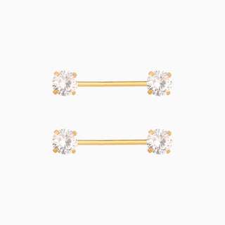 Basic Gem Nipples Ring - OhmoJewelry