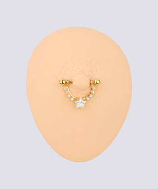 Star Glitter Nipple Rings - OumoJewelry