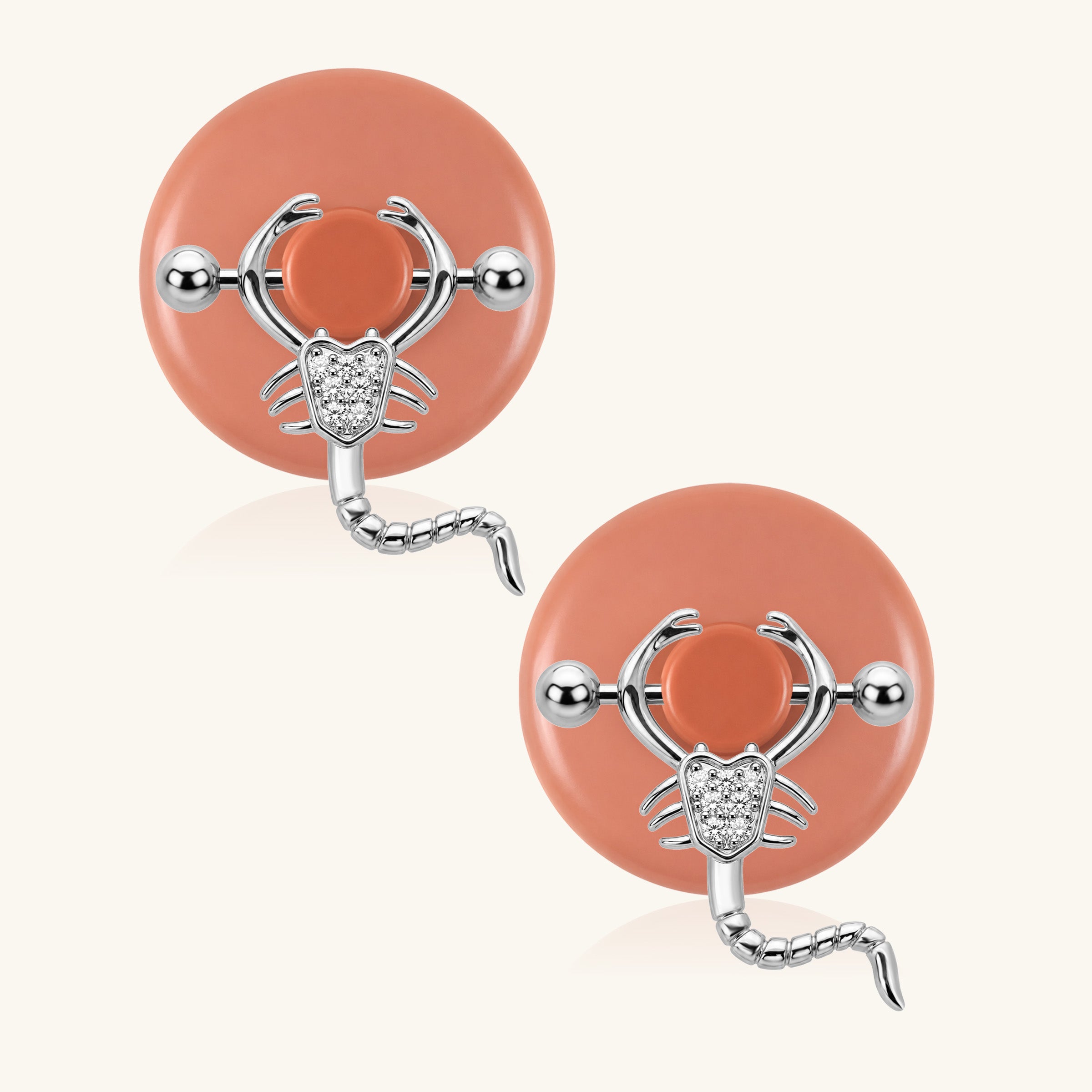 Scorpion Nipple Rings