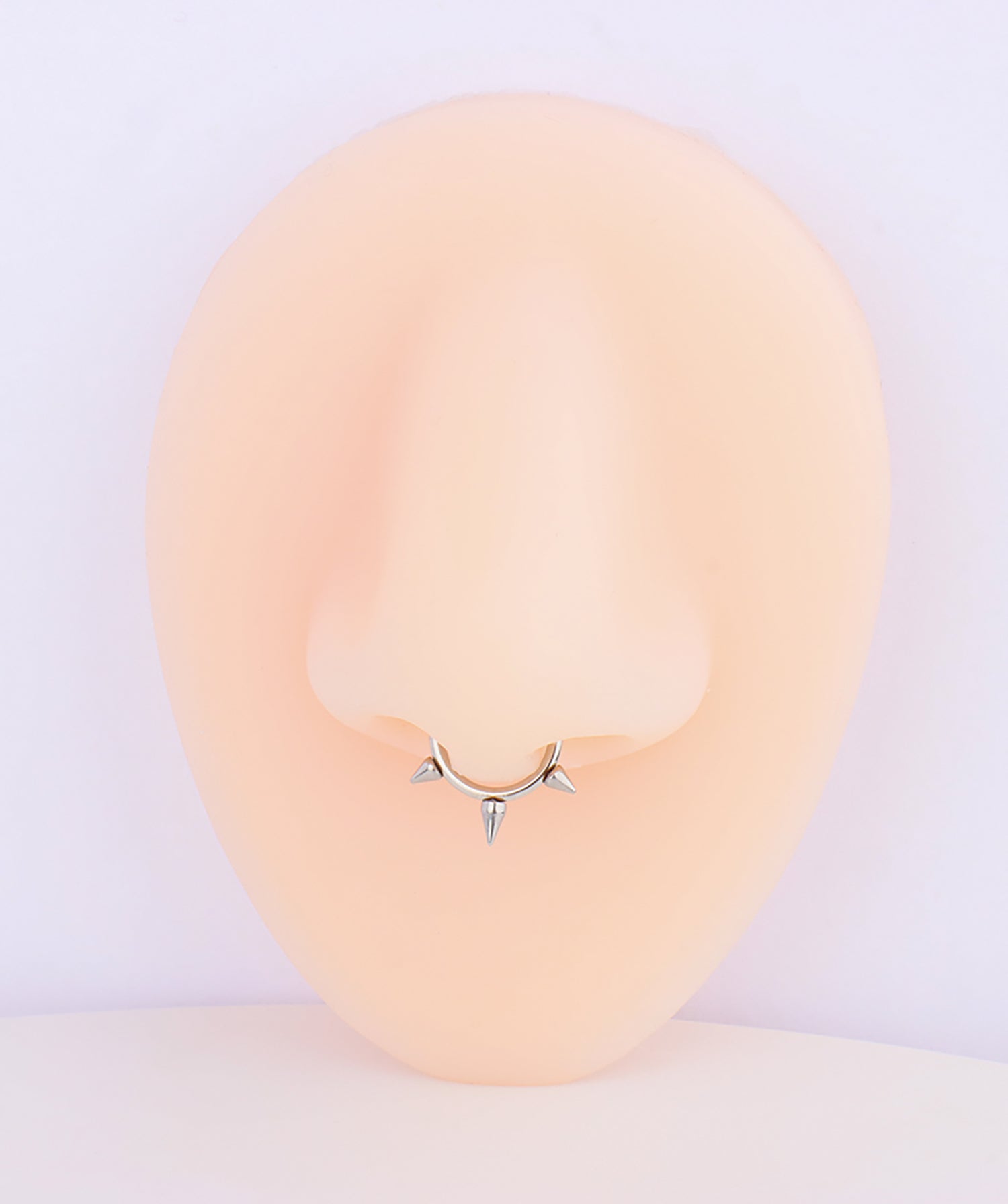 Titanium Rivet Clicker Hoop - OumoJewelry