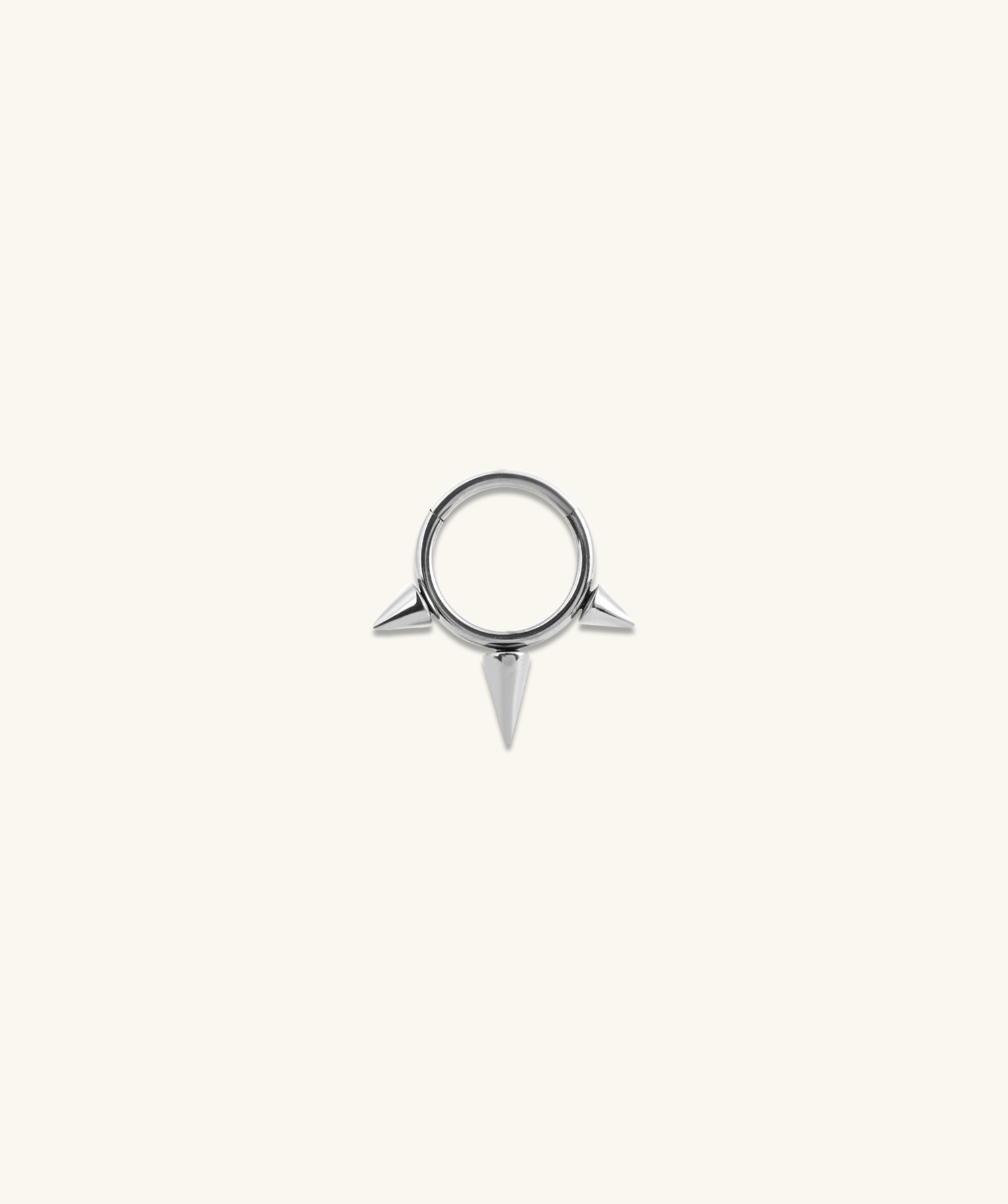 Titanium Rivet Clicker Hoop - OumoJewelry