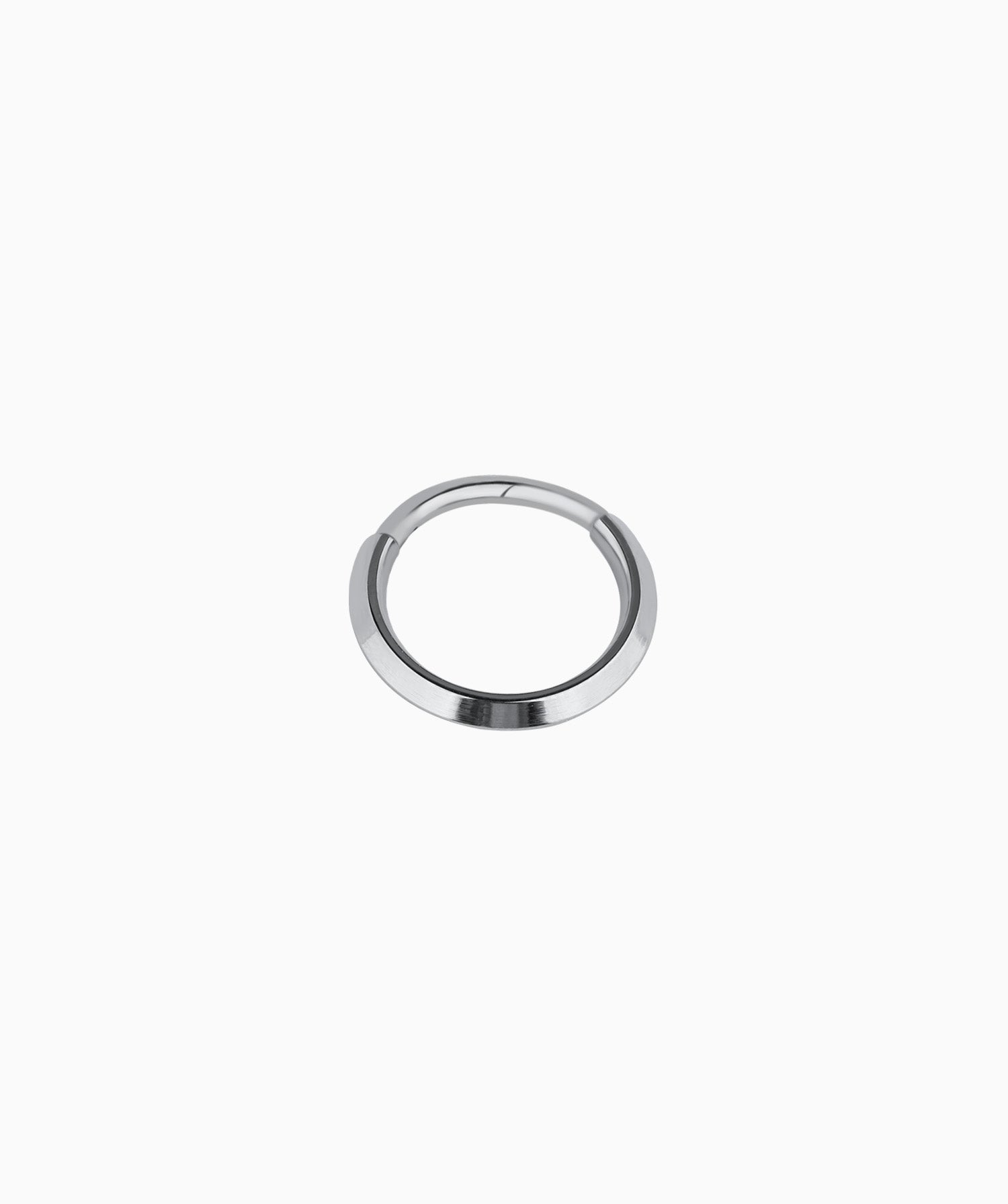 Titanium Minimalist Clicker Hoop - OumoJewelry