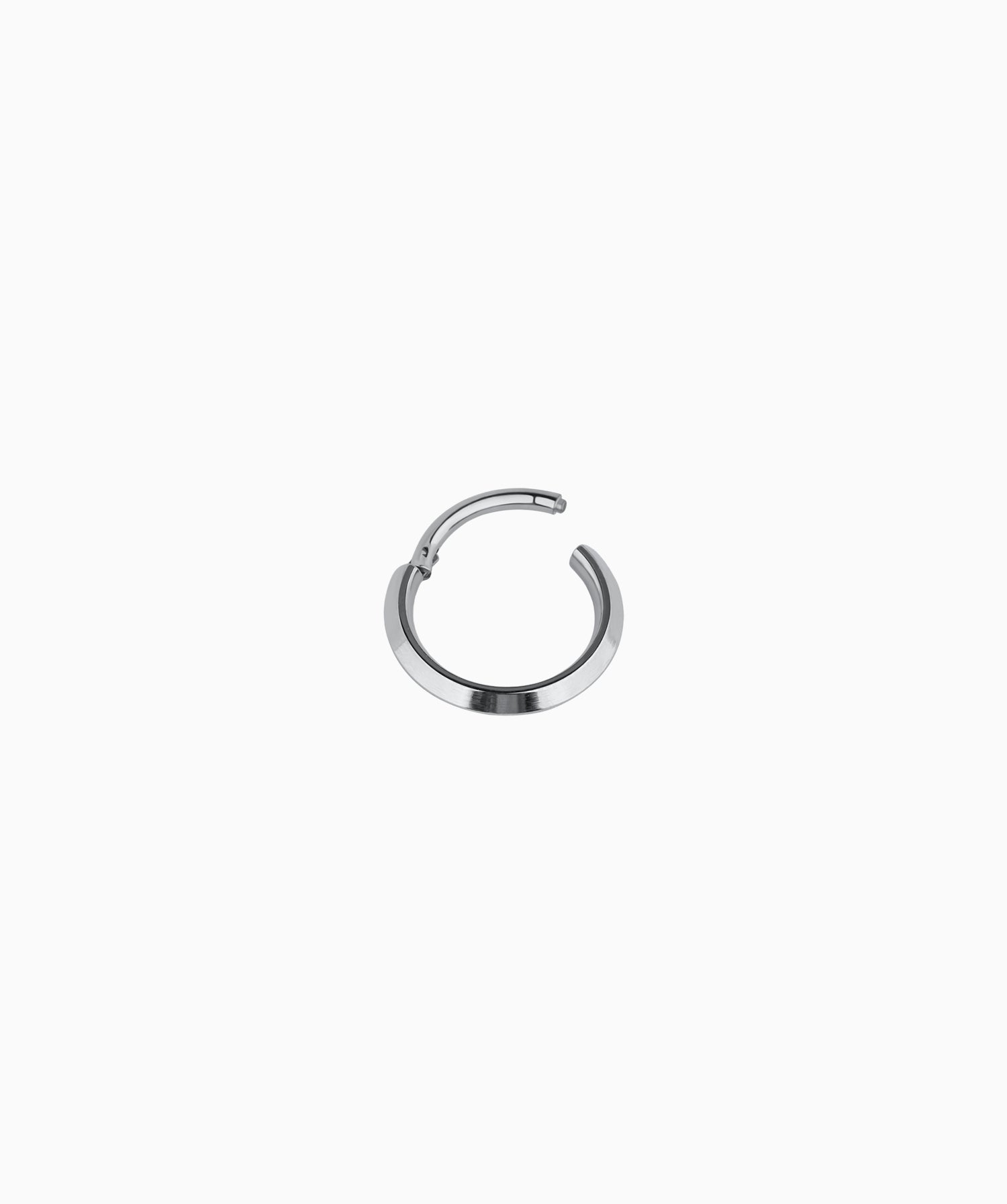 Titanium Minimalist Clicker Hoop - OumoJewelry