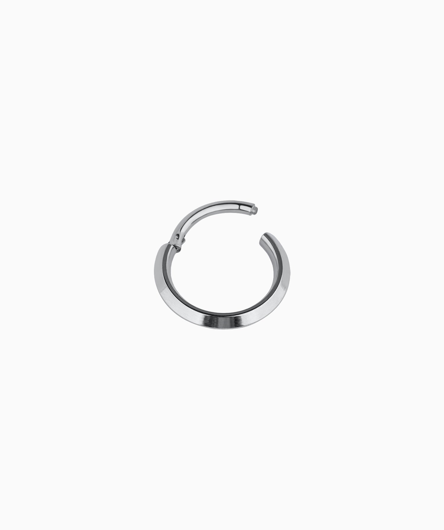 Titanium Minimalist Clicker Hoop - OumoJewelry