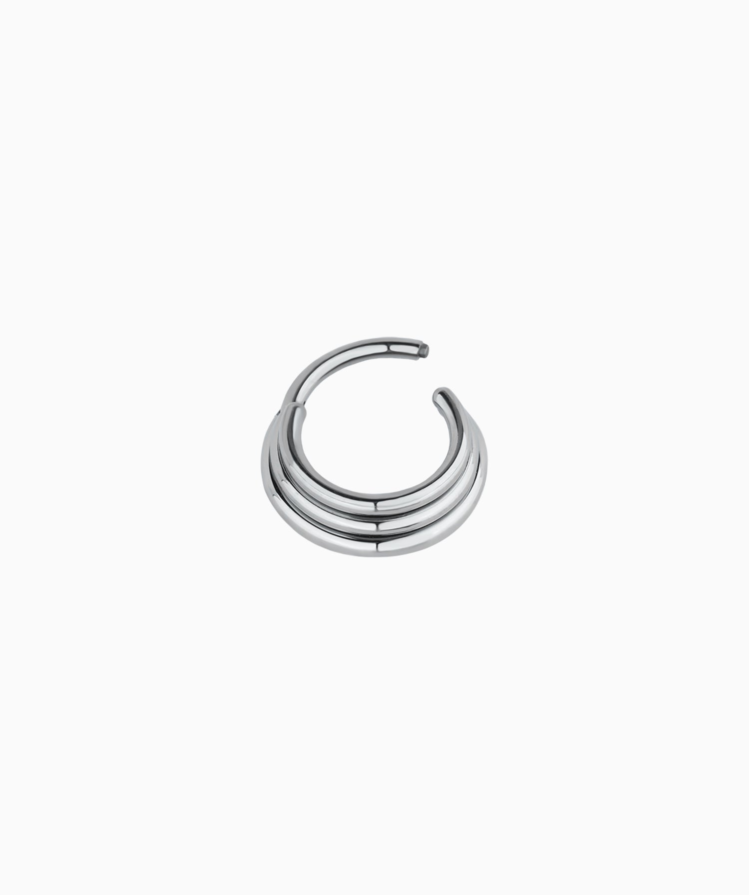 Titanium Basic Clicker Hoop - OumoJewelry