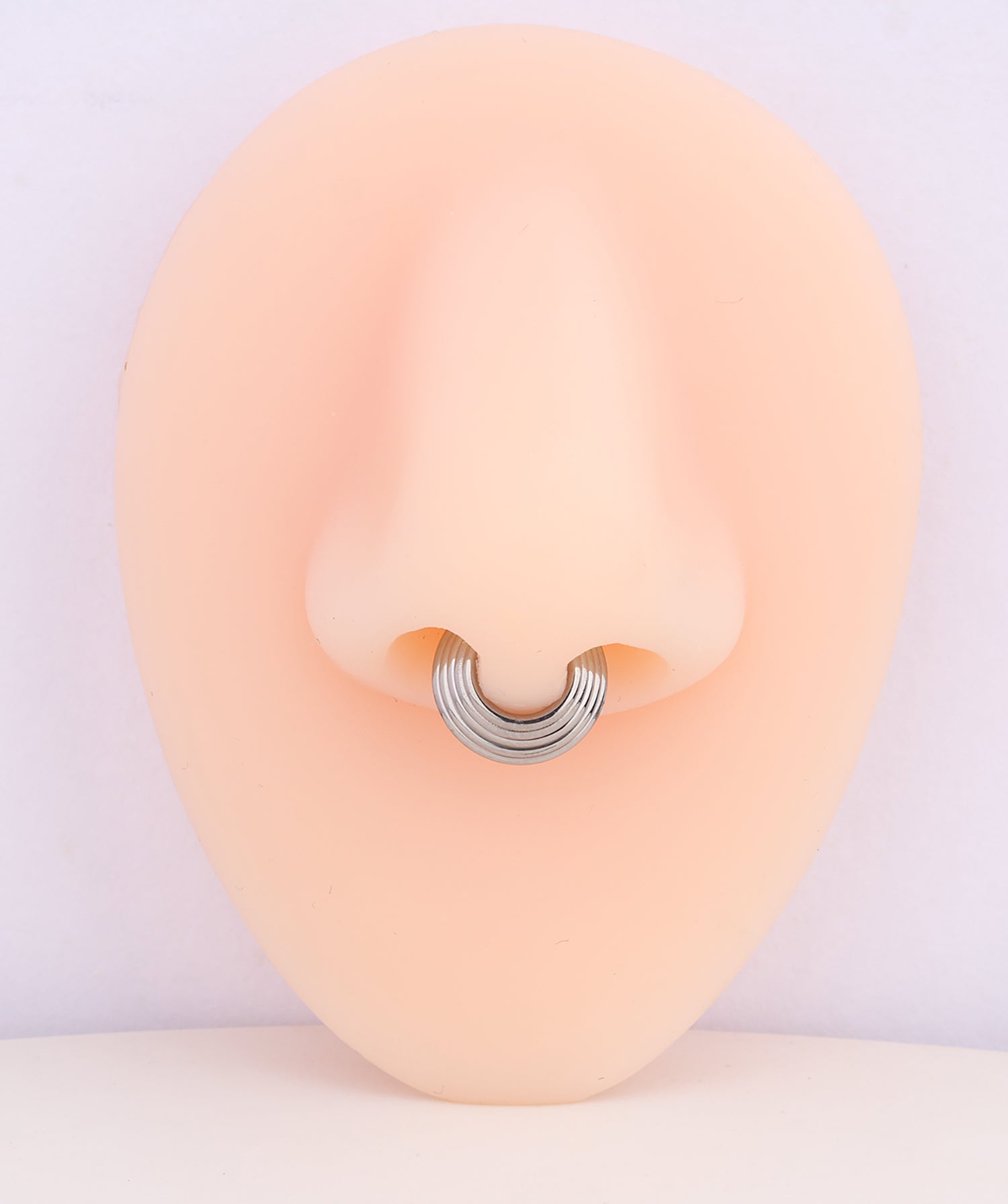 Titanium Five Circles Clicker Hoop - OumoJewelry