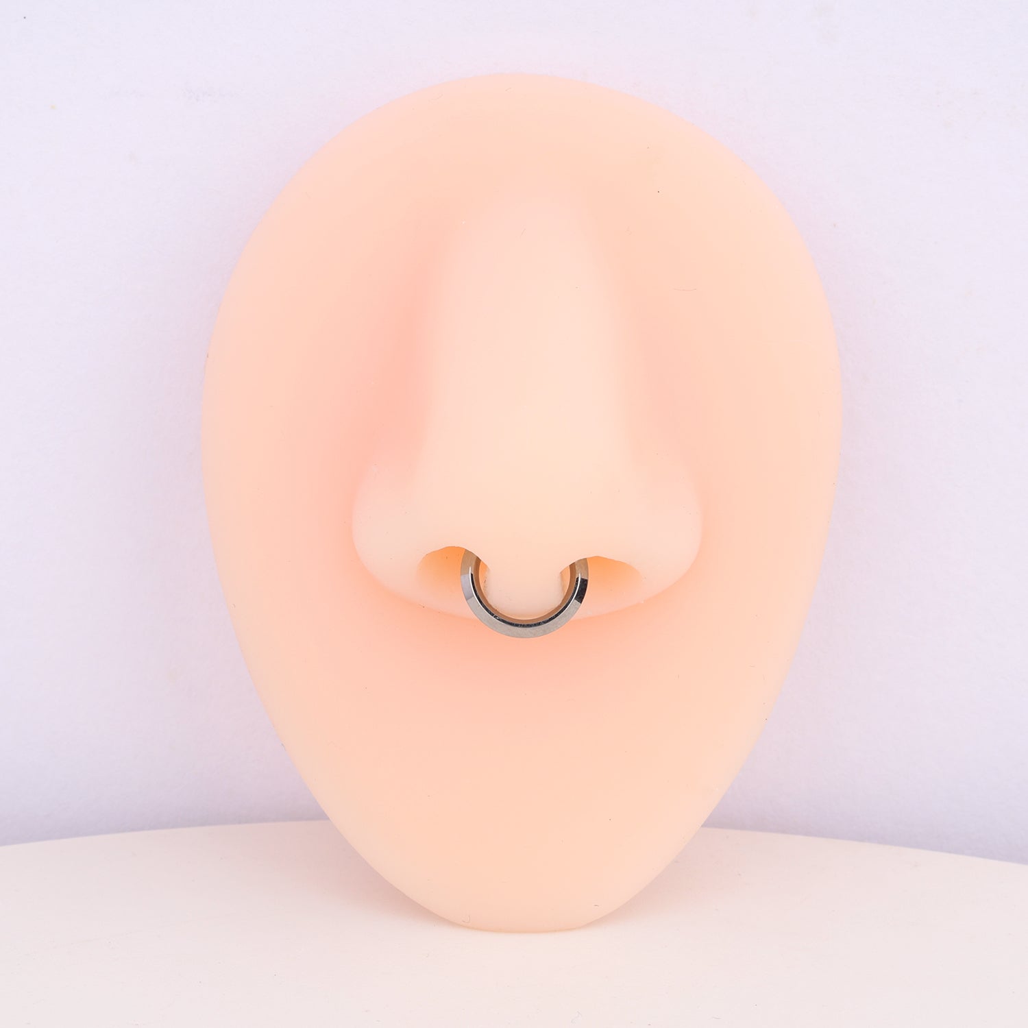 Titanium Minimalist Clicker Hoop - OumoJewelry