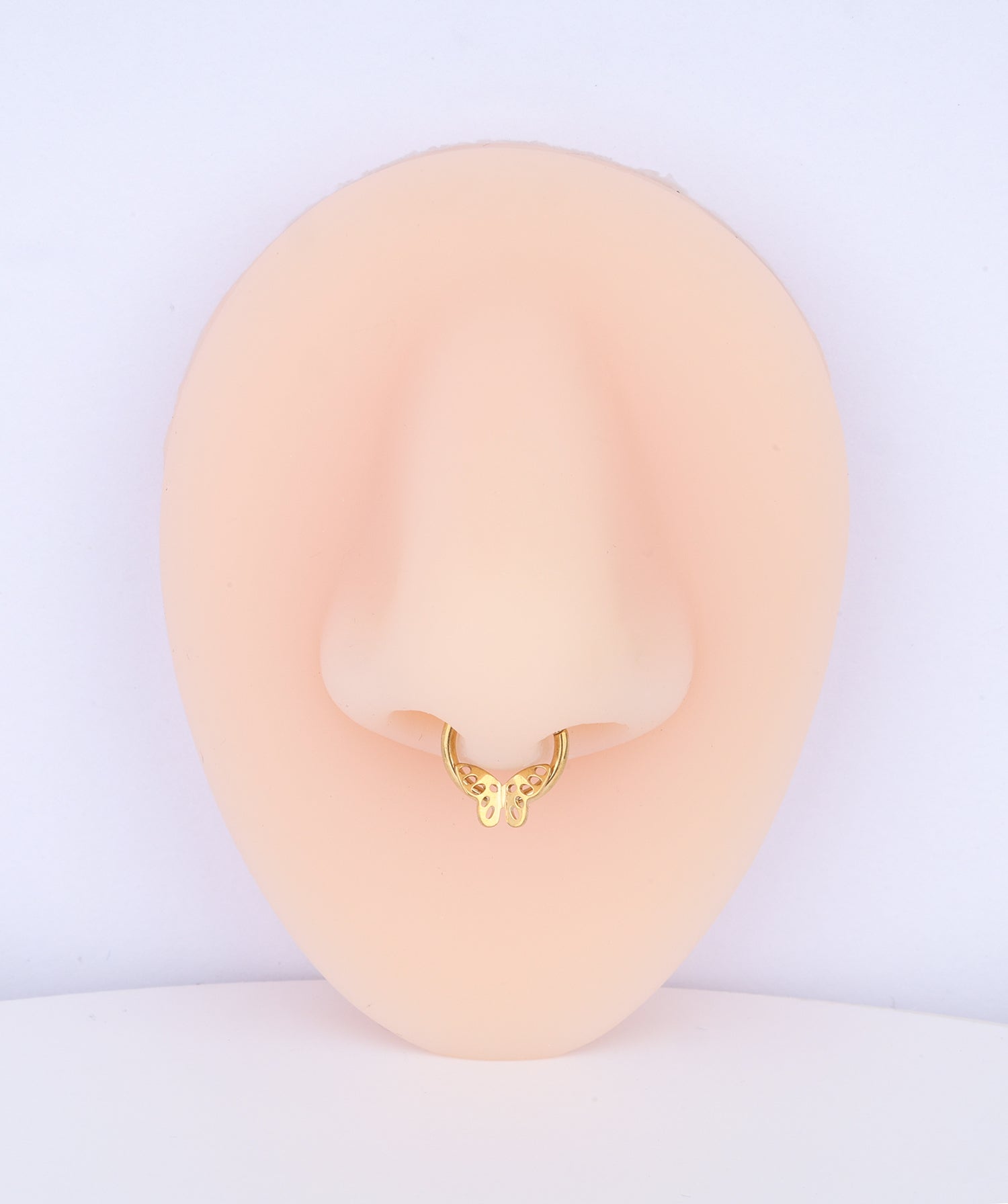 Titanium Butterfly Clicker Hoop - OumoJewelry