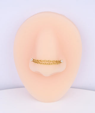 Cool Chain Nose Stud - OumoJewelry