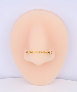 Cool Chain Nose Stud - OumoJewelry