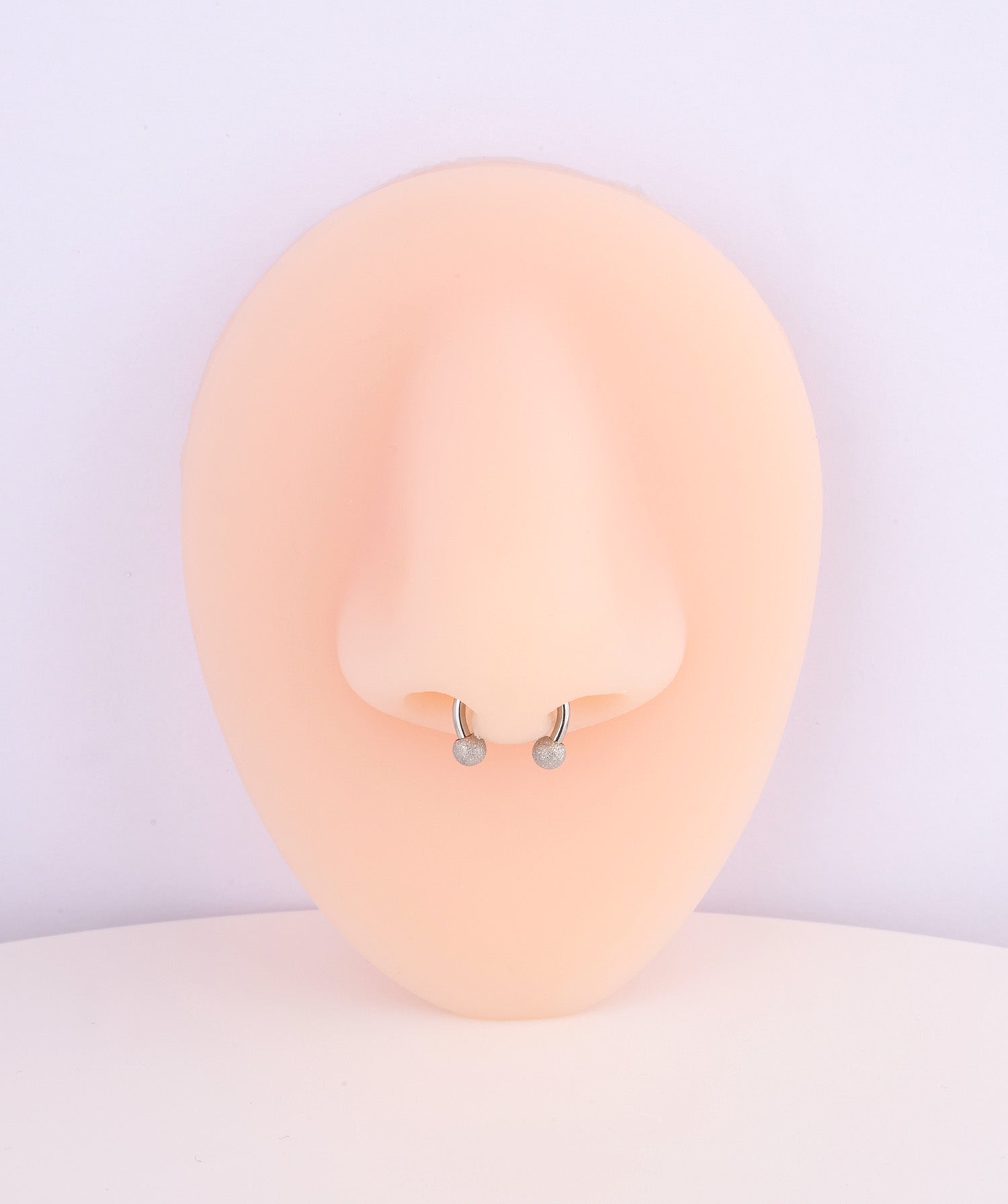 Frosted Ball Nose Ring - OumoJewelry