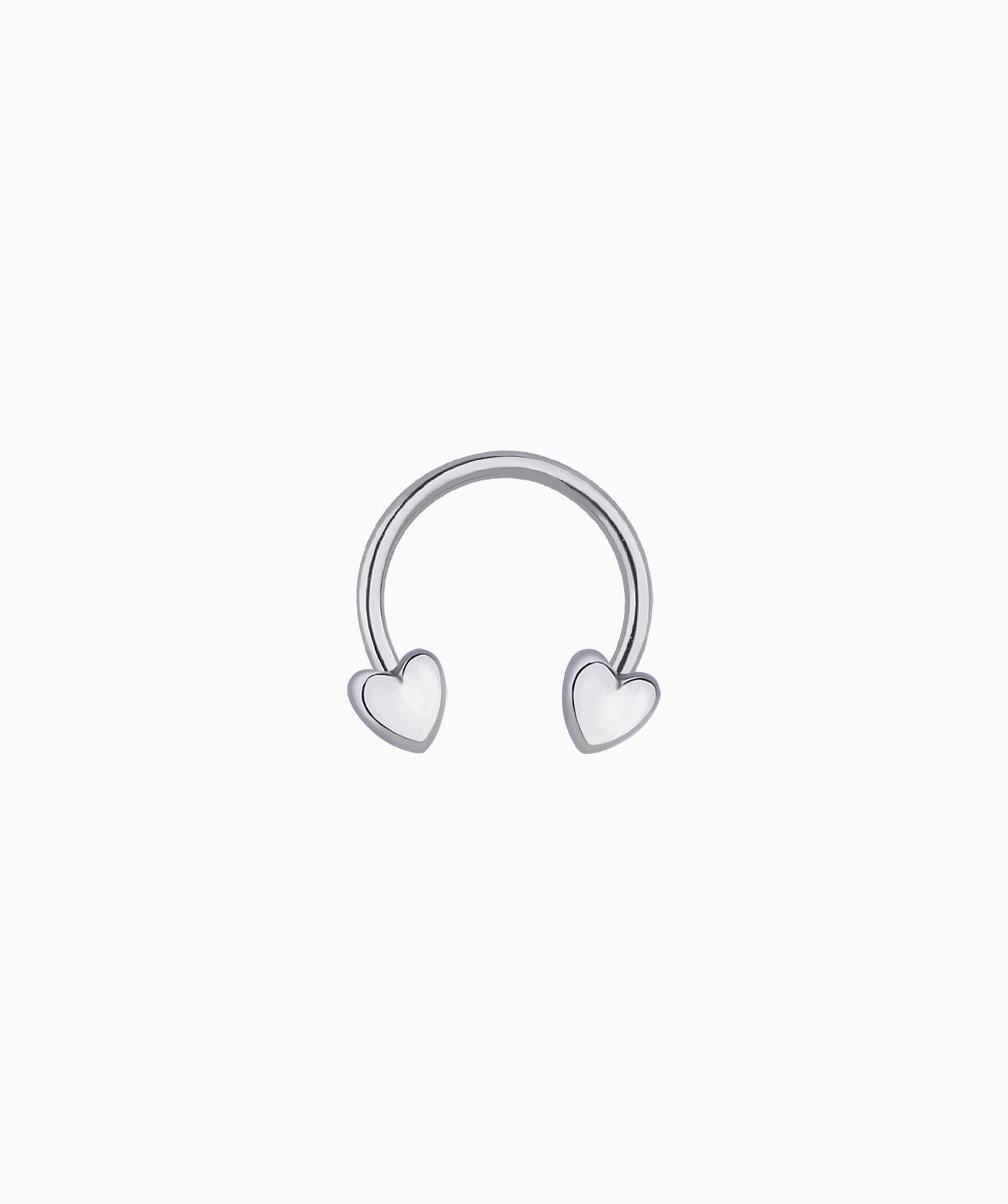 Puffed Heart Nose Ring - OumoJewelry