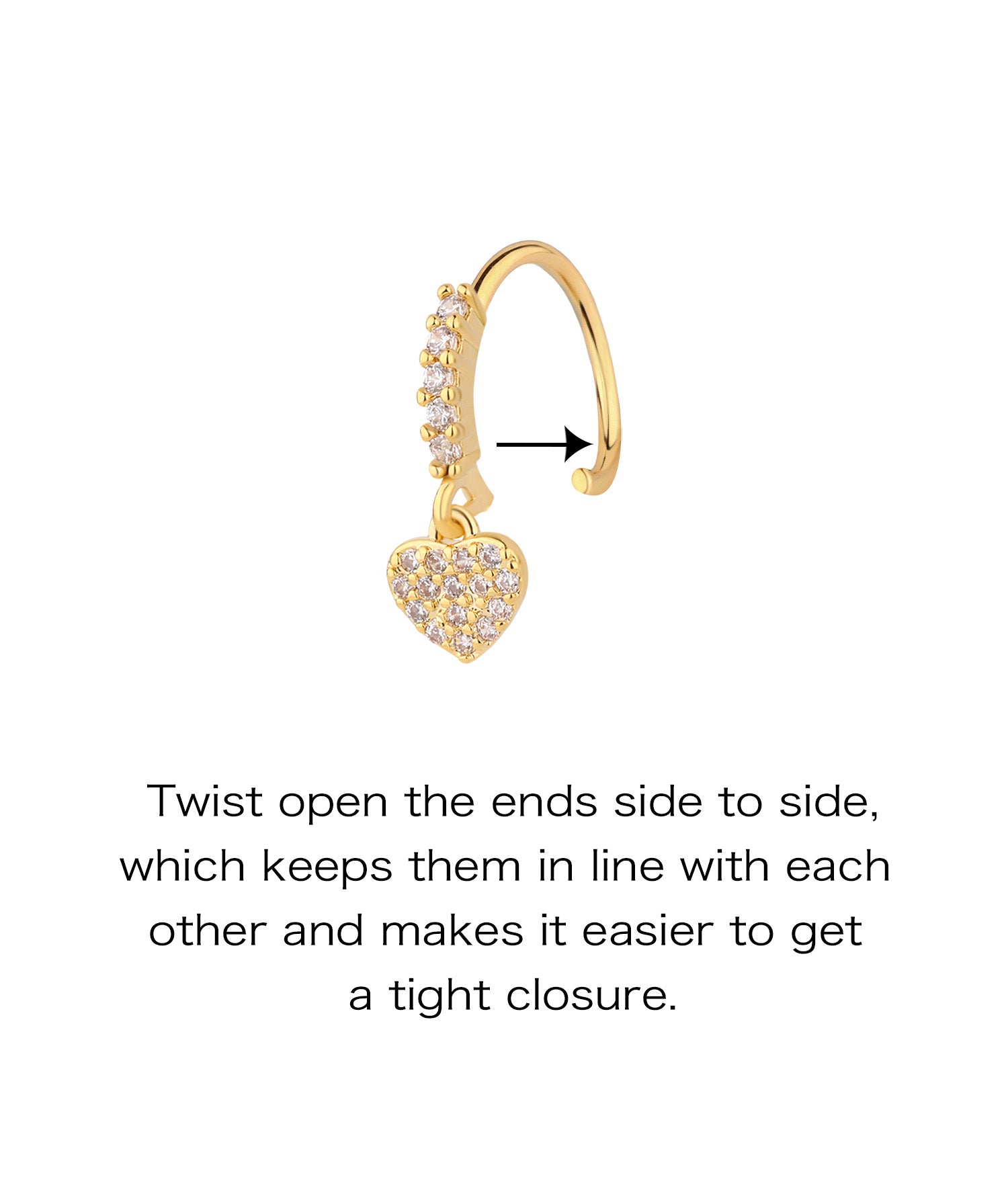 Heart Drop Seamless Ring - OumoJewelry