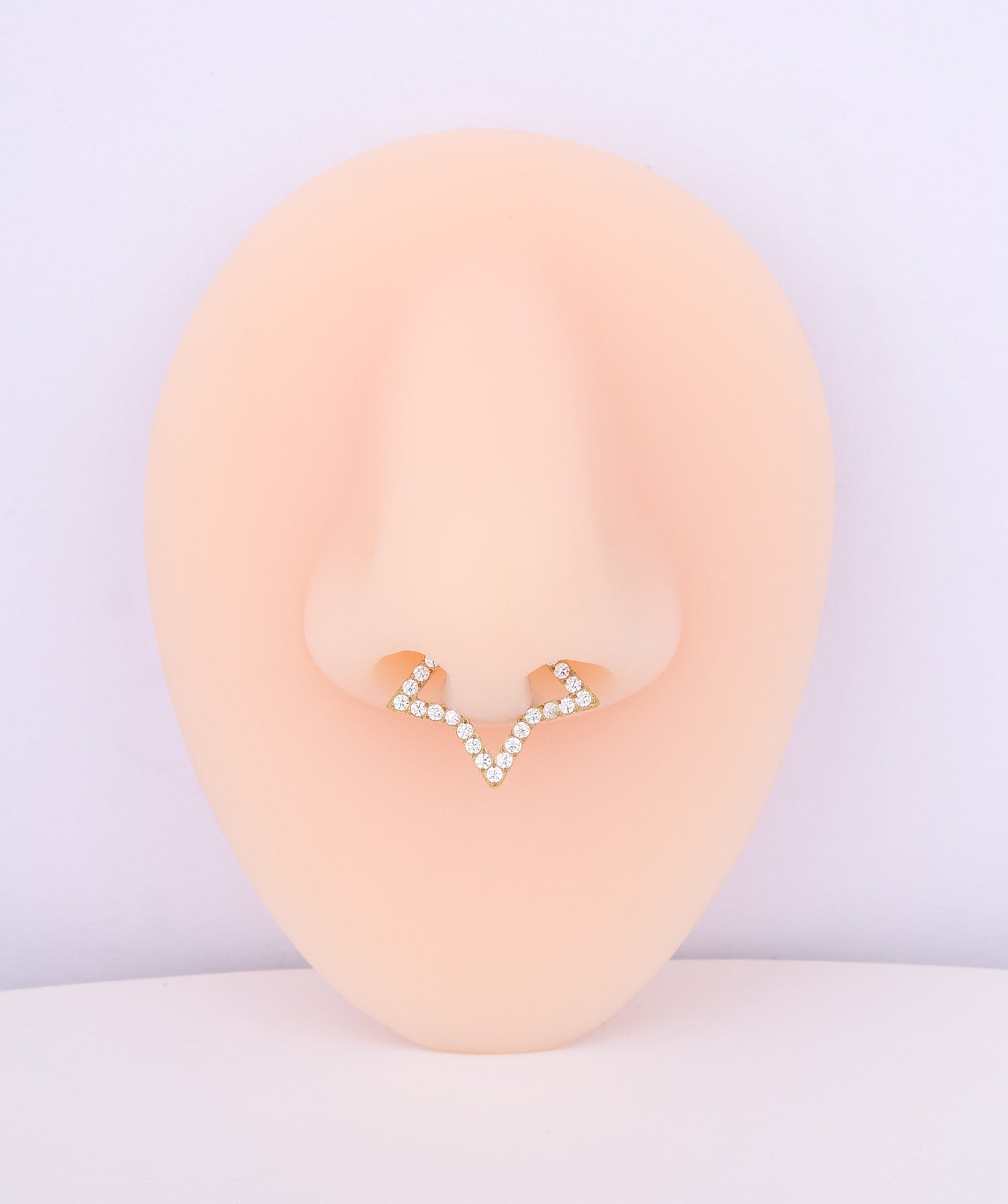 Titanium Sparkle Star Clicker Hoop - OumoJewelry