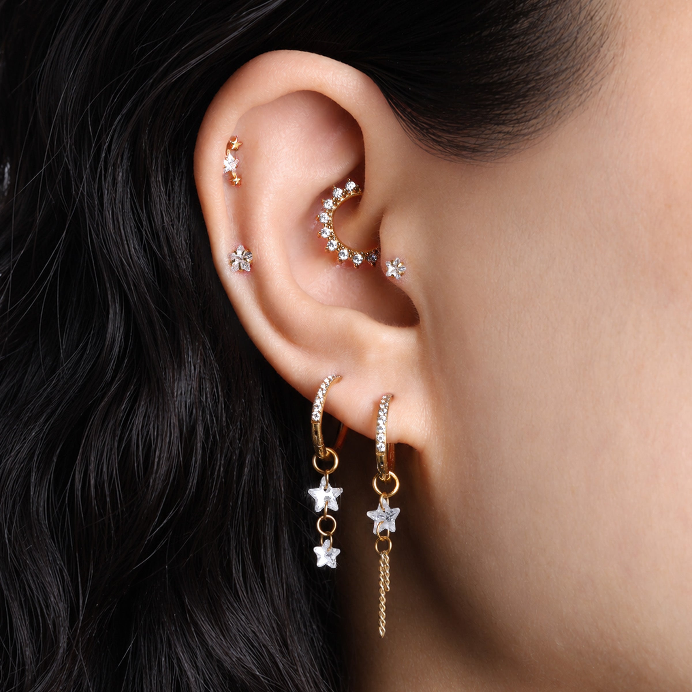 Sparkling Star Flatback Stud