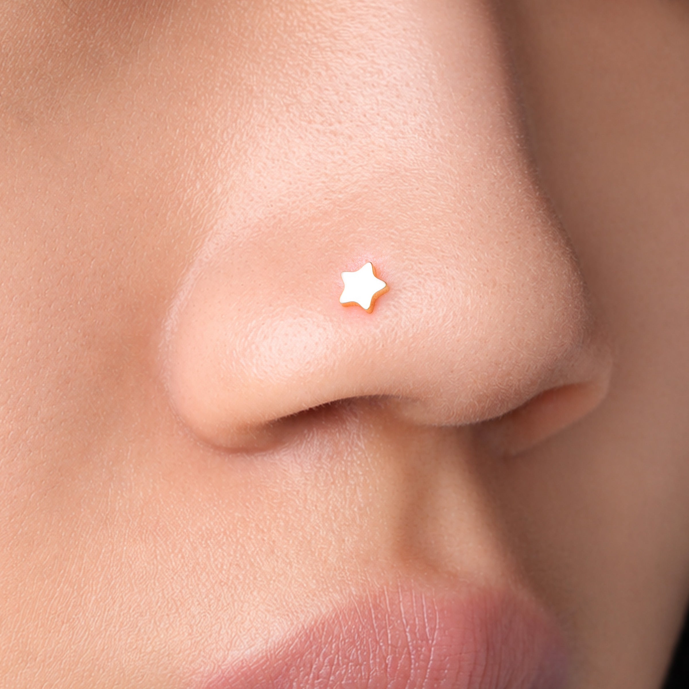 Titanium Star Nose Stud