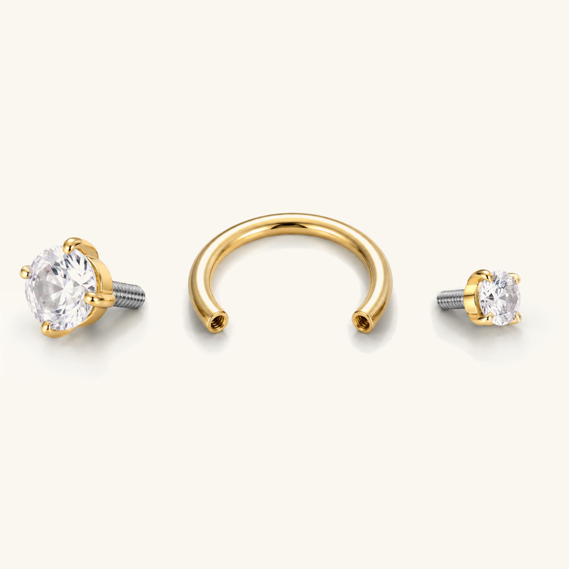 Sparkle Horseshoe Ring