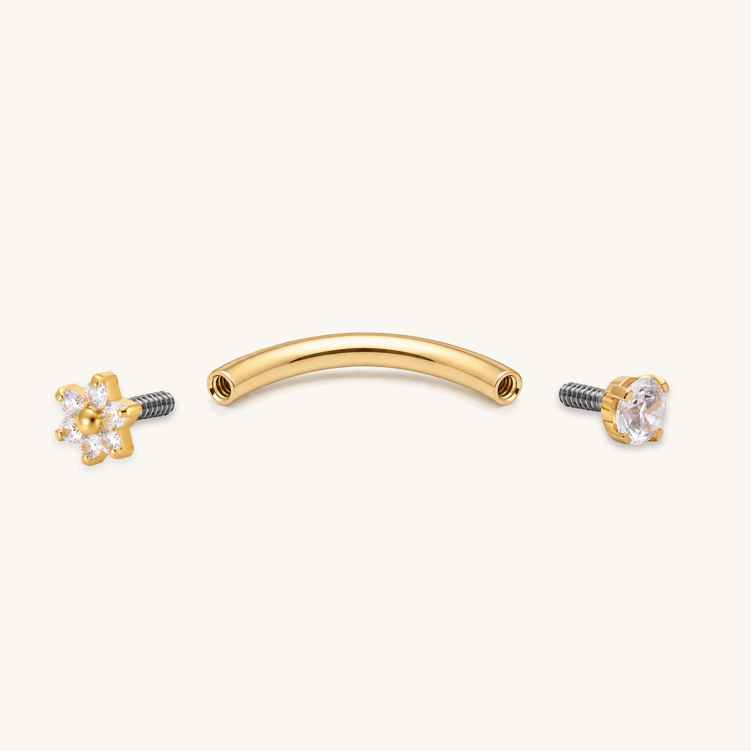 Titanium Flower Barbell