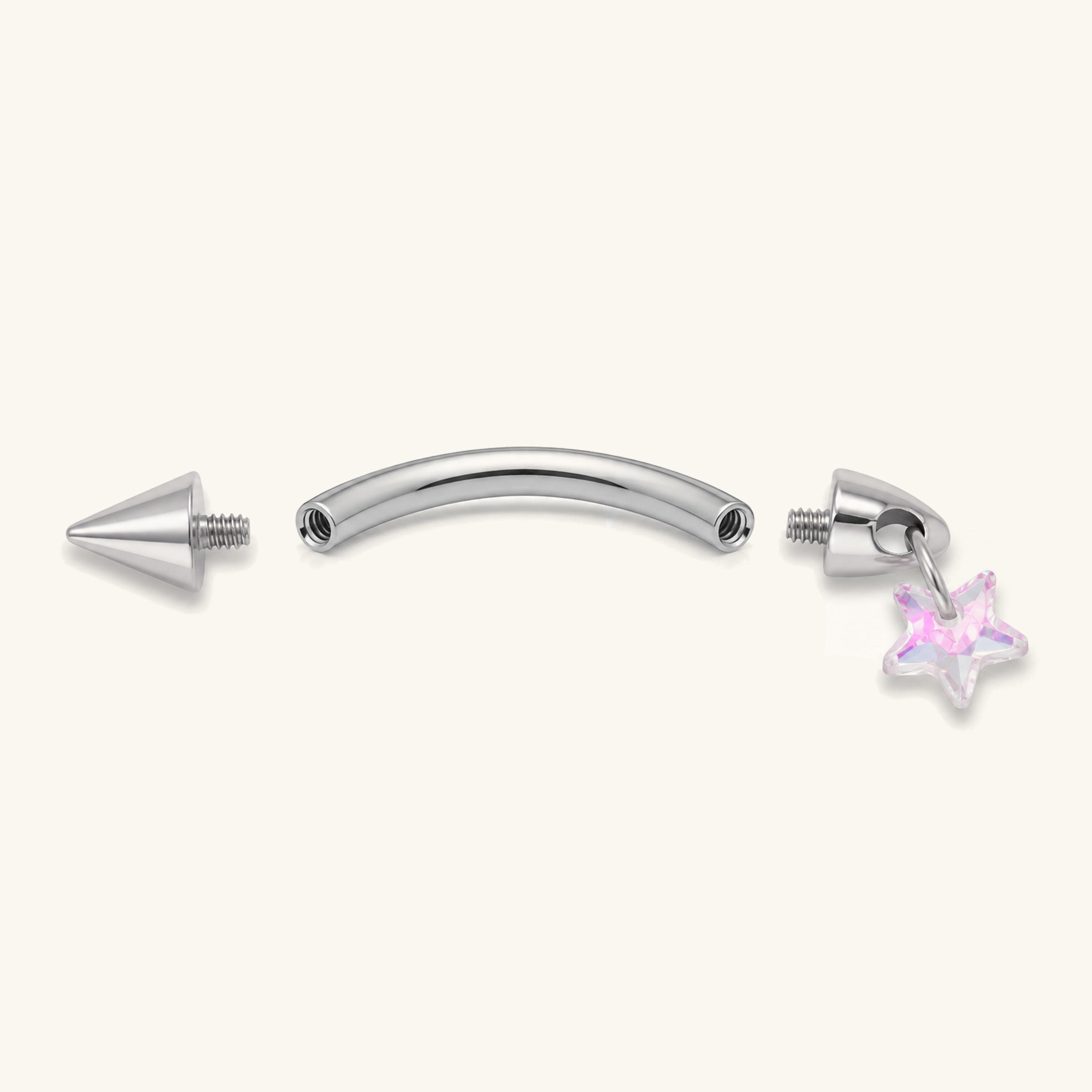 Titanium Star Drop Barbell