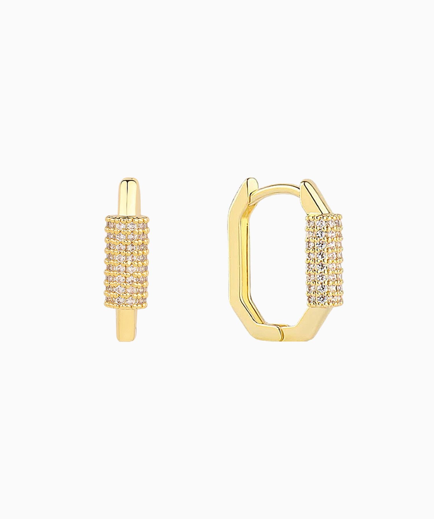 Lock Hoop Earrings - OumoJewelry
