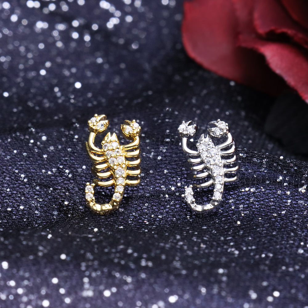 Scorpion hoop earrings deals