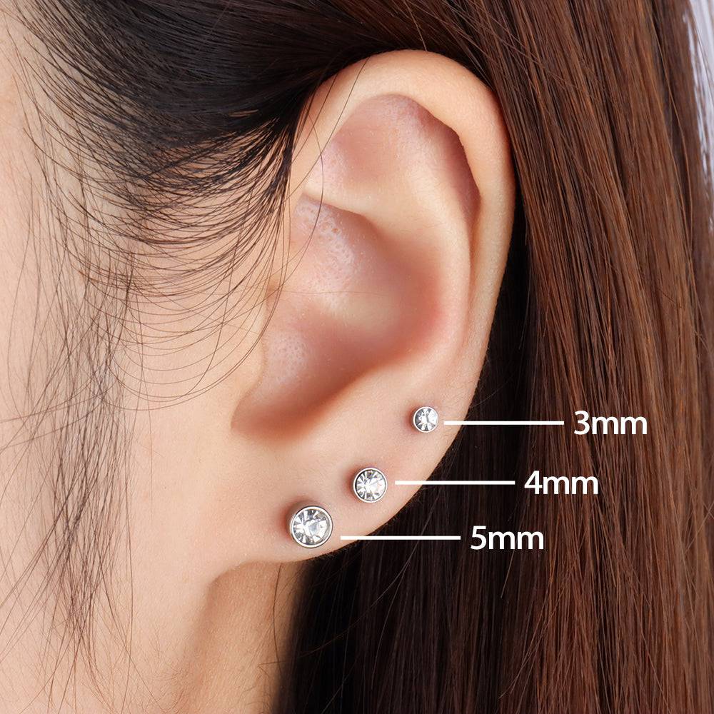 Basic Gem Stud - OhmoJewelry