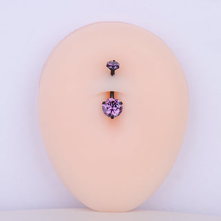 Charm Purple Gem Belly Ring - OhmoJewelry