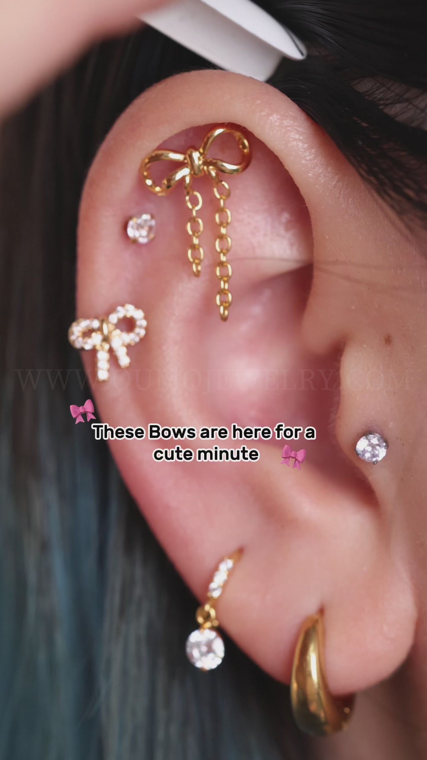 Playful Bow Stud