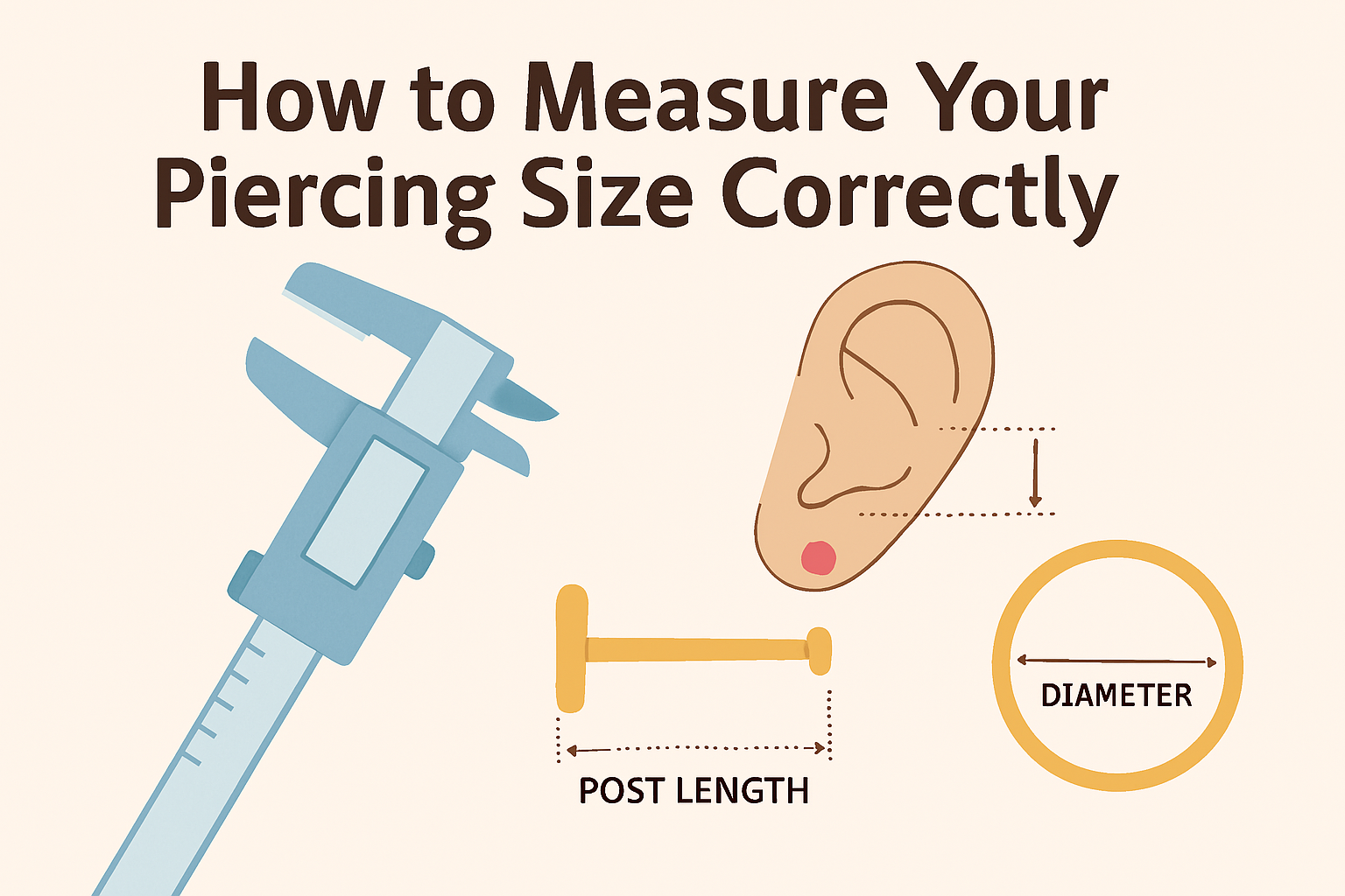 How to Measure Your Piercing Size Correctly?