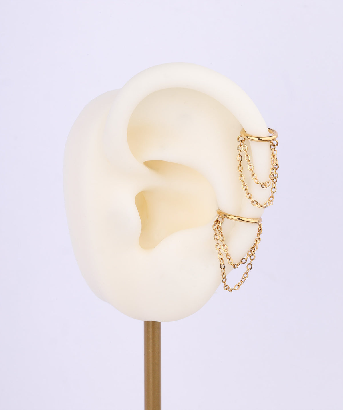 Chain Clicker Hoop - Stainless Steel - Helix, Conch - Oumo Jewelry