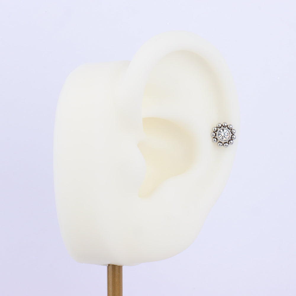 Sun Flower Stud - OhmoJewelry