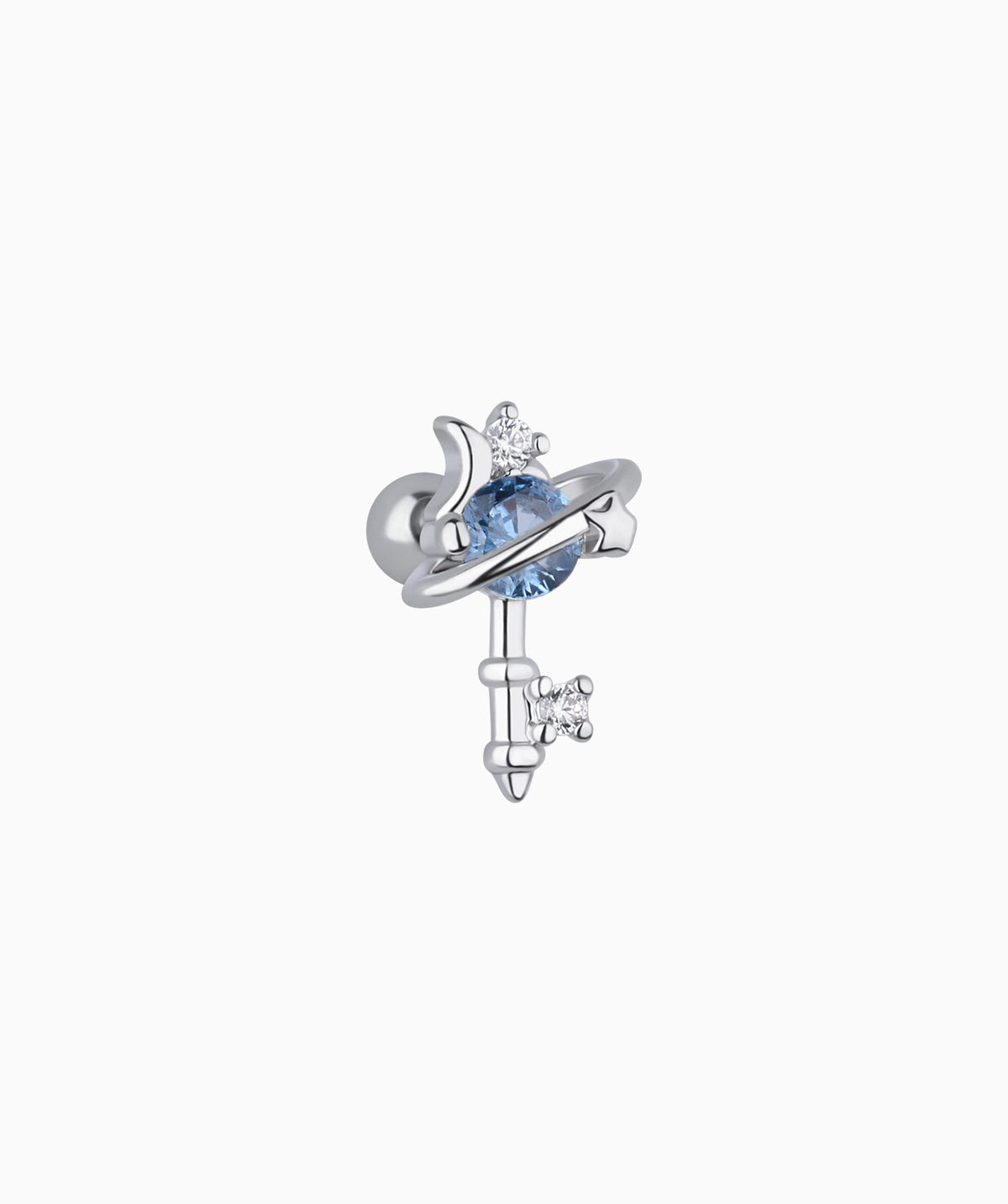 Dreamy Starry Sky Stud - Stainless Steel - Upper Lobe, Helix - Oumo Jewelry