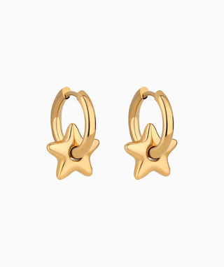 Pleated Star Drops - OumoJewelry