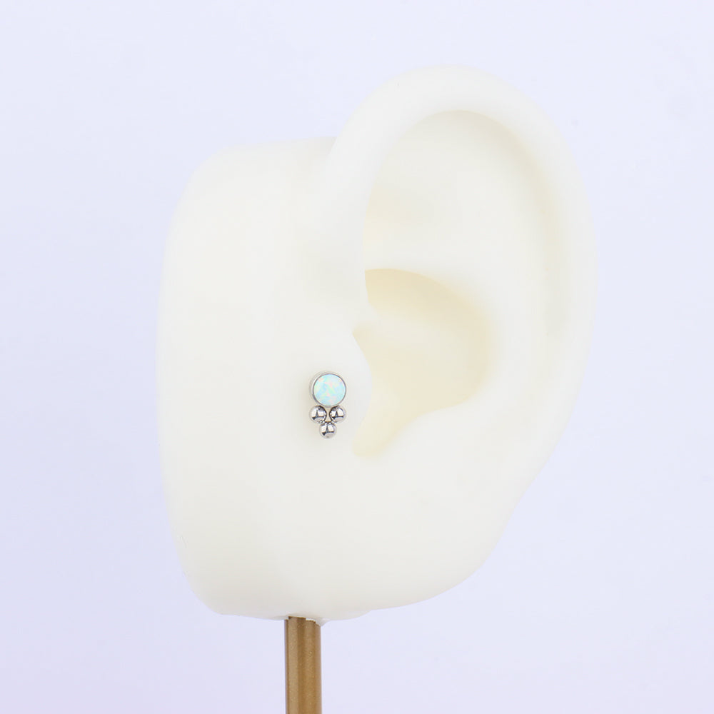 Psychedelic Opal Cool Stud - OhmoJewelry