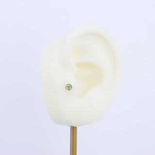 Titanium Opal Labret Lip Stud - OhmoJewelry