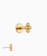 Basic Flatback Stud - Stainless Steel - Helix, Forward Helix, Upper Lobe - Oumo Jewelry