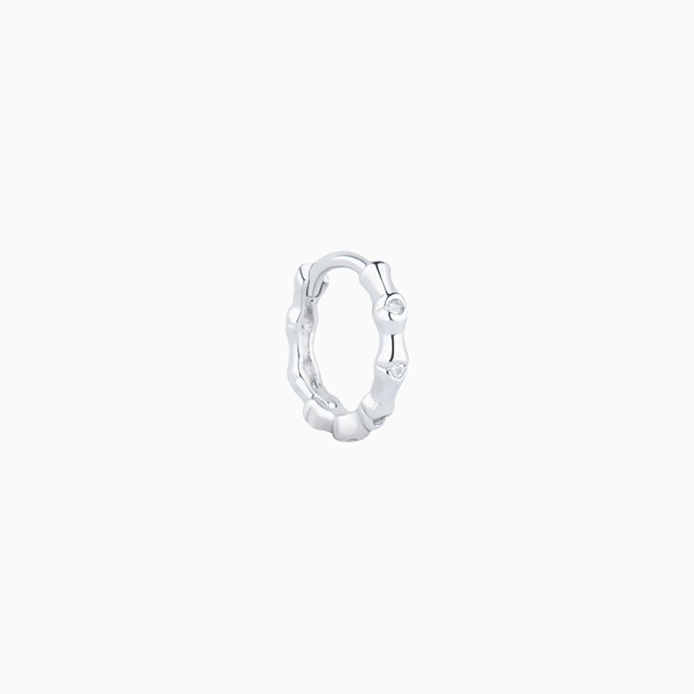 Bamboo Helix Hoop - Brass - Upper Lobe, Helix - Oumo Jewelry