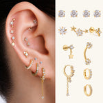 Sable Star Ear Stack Set - OumoJewelry