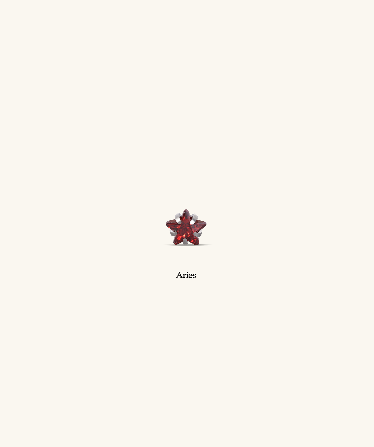 Titanium Zodiac Stars Stud - Titanium - Upper Lobe, Forward Helix, Flat - Oumo Jewelry