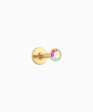 Colored Gem Basic Flatback Stud - OumoJewelry