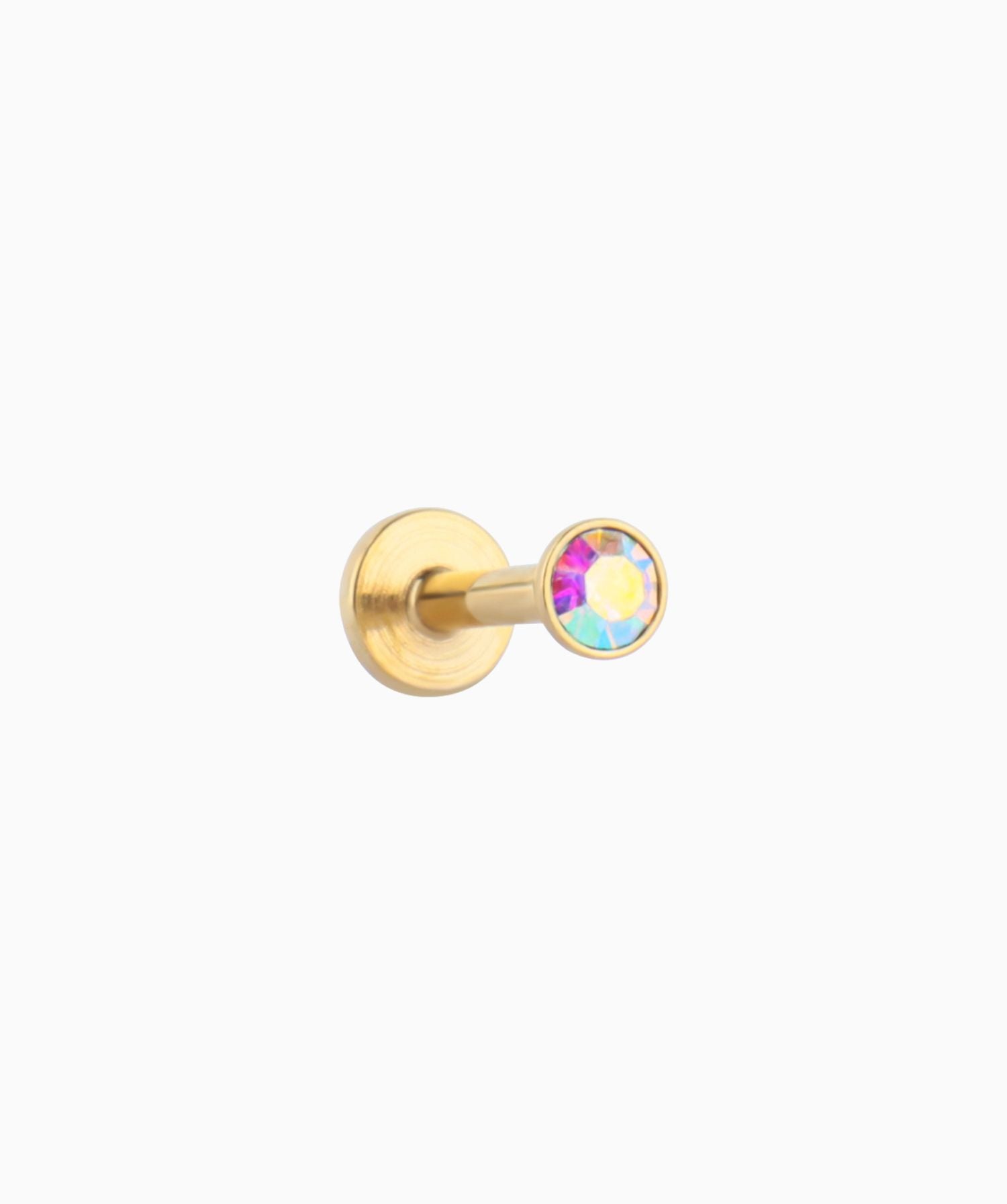 Colored Gem Basic Flatback Stud